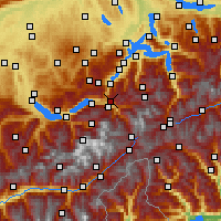 Nearby Forecast Locations - Hasliberg - Mapa