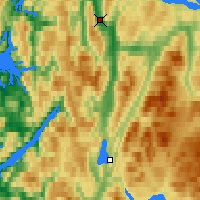 Nearby Forecast Locations - Laksfors - Mapa