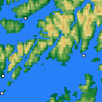 Nearby Forecast Locations - Sortland - Mapa