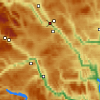 Nearby Forecast Locations - Fagernes - Mapa