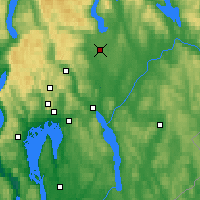 Nearby Forecast Locations - Gardermoen - Mapa