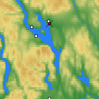 Nearby Forecast Locations - Hamar - Mapa