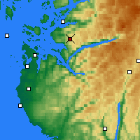 Nearby Forecast Locations - Liarvatn - Mapa