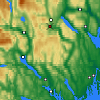 Nearby Forecast Locations - Kongsberg Brannstasjon - Mapa