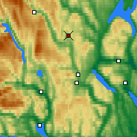 Nearby Forecast Locations - Lyngdal/Numed. - Mapa