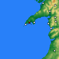 Nearby Forecast Locations - Península de Llŷn - Mapa