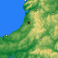 Nearby Forecast Locations - Aberystwyth - Mapa