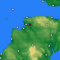 Nearby Forecast Locations - Barnstaple - Mapa