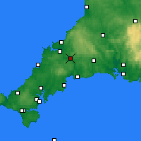 Nearby Forecast Locations - Bodmin - Mapa