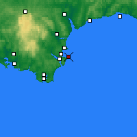Nearby Forecast Locations - Torquay - Mapa