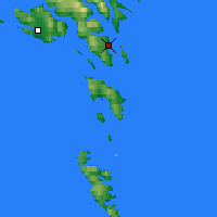 Nearby Forecast Locations - Ilhas Feroe - Mapa