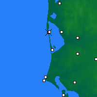 Nearby Forecast Locations - Hvide Sande - Mapa