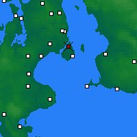 Nearby Forecast Locations - Copenhaga - Mapa