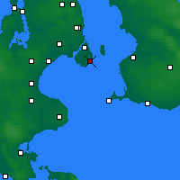 Nearby Forecast Locations - Dragør - Mapa