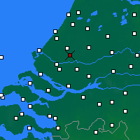 Nearby Forecast Locations - Roterdão - Mapa