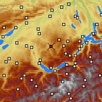 Nearby Forecast Locations - Langnau im Emmental - Mapa
