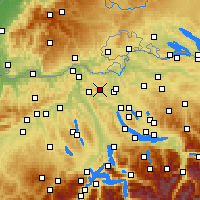 Nearby Forecast Locations - Lägern - Mapa