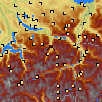 Nearby Forecast Locations - Glarona - Mapa