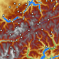 Nearby Forecast Locations - Passo de Grimsel - Mapa