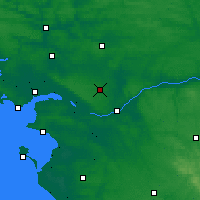 Nearby Forecast Locations - Treillières - Mapa