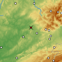 Nearby Forecast Locations - Luxeuil-les-Bains - Mapa