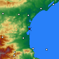 Nearby Forecast Locations - Leucate - Mapa