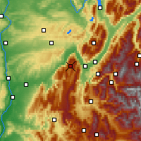 Nearby Forecast Locations - Maciço do Vercors - Mapa