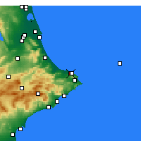 Nearby Forecast Locations - Caravaca de la Cruz - Mapa