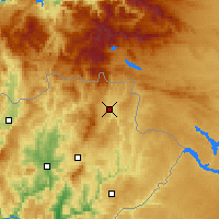 Nearby Forecast Locations - Bragança - Mapa
