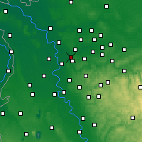 Nearby Forecast Locations - Oberhausen - Mapa