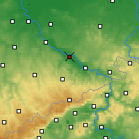 Nearby Forecast Locations - Dresden - Mapa