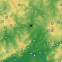 Nearby Forecast Locations - Gießen - Mapa