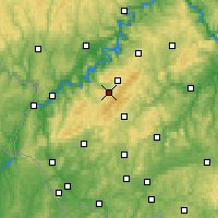 Nearby Forecast Locations - Hunsrück - Mapa