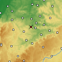 Nearby Forecast Locations - Estugarda - Mapa