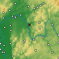 Nearby Forecast Locations - Aschafemburgo - Mapa