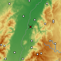 Nearby Forecast Locations - Lahr - Mapa