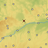 Nearby Forecast Locations - Danúbio-Ries - Mapa