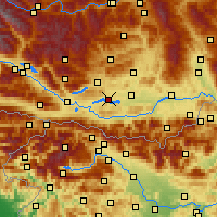 Nearby Forecast Locations - Pörtschach am Wörther See - Mapa