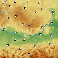 Nearby Forecast Locations - Bärnkopf - Mapa