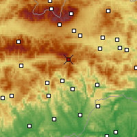 Nearby Forecast Locations - Telgárt - Mapa