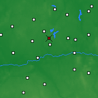 Nearby Forecast Locations - Powidz - Mapa