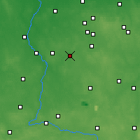 Nearby Forecast Locations - Łask - Mapa