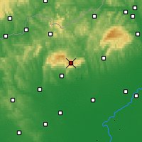 Nearby Forecast Locations - Kékes - Mapa