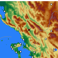 Nearby Forecast Locations - Gjirokastër - Mapa