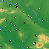 Nearby Forecast Locations - Bjelovar - Mapa