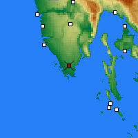 Nearby Forecast Locations - Pula - Mapa