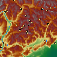 Nearby Forecast Locations - Tre Valli - Mapa