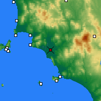 Nearby Forecast Locations - Grosseto - Mapa