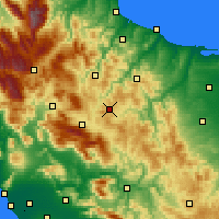 Nearby Forecast Locations - Campobasso - Mapa