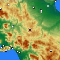 Nearby Forecast Locations - Trevico - Mapa